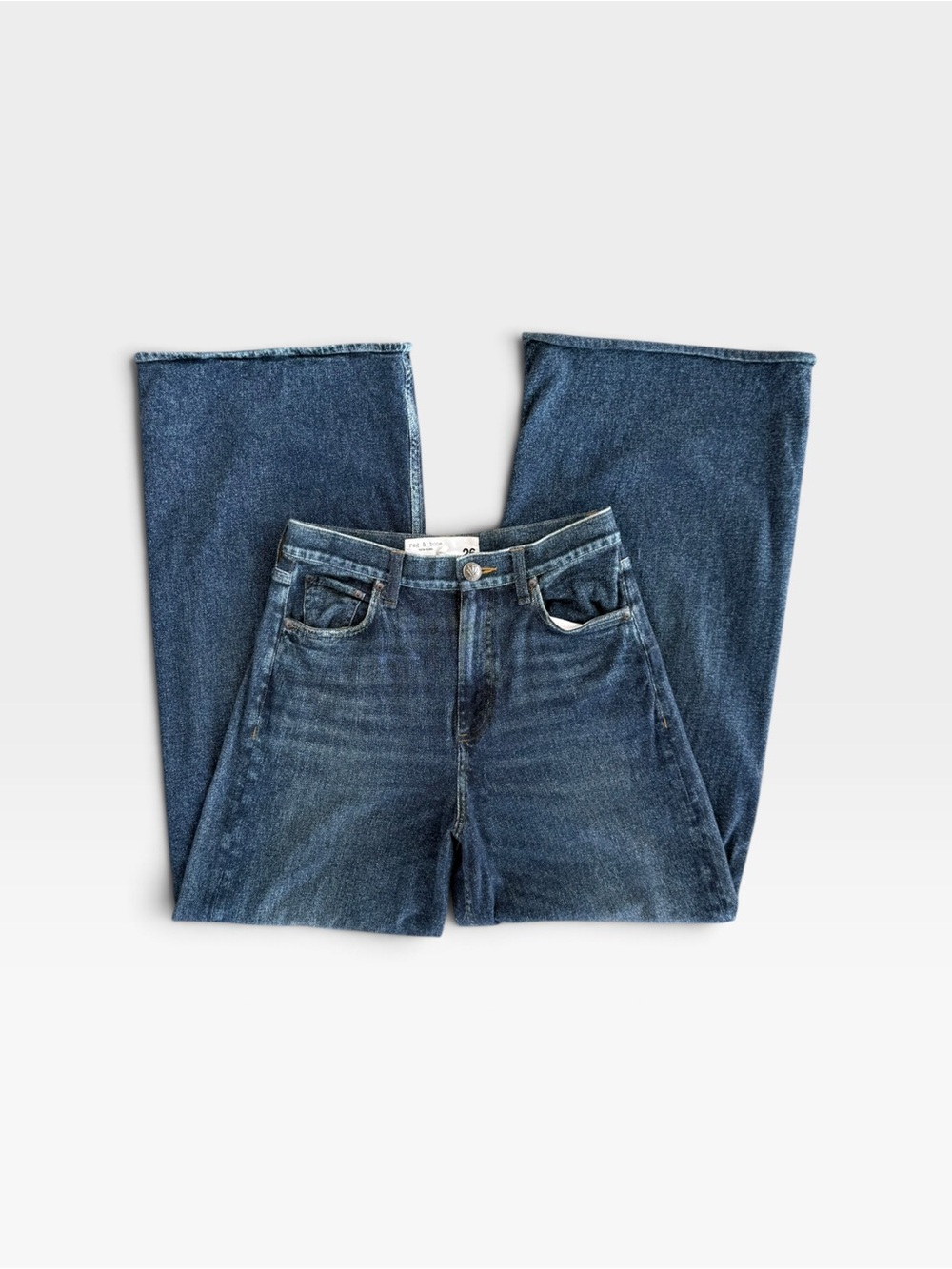 rag & bone Miramar Sofie Ankle-Length Pant | Faux Denim Print | Women’s Size 26
